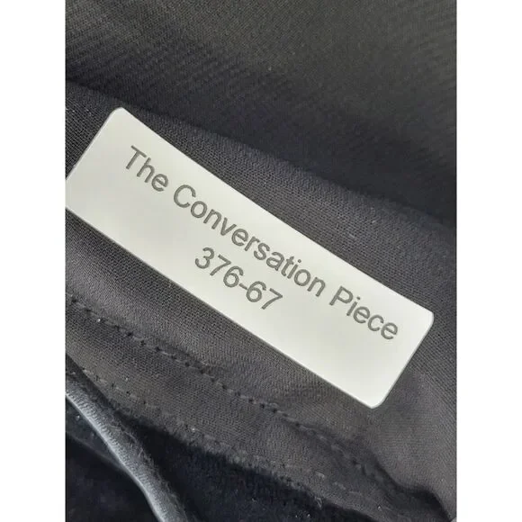 Alice + Olivia Top Womens Small Black Velvet Sleeveless Backless Tiered Halter - Picture 9 of 9